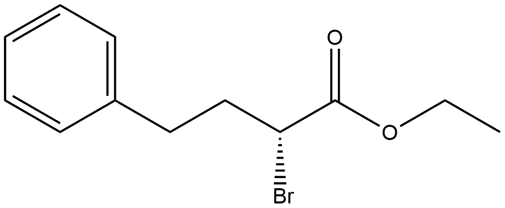 Benzenebutanoic acid, α-bromo-, ethyl ester, (αR)-,121842-77-1,结构式