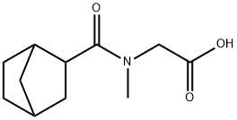 2-(1-{bicyclo[2.2.1]heptan-2-yl}-N-methylformamido)acetic acid Struktur