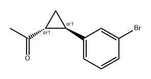 Ethanone, 1-[(1R,2R)-2-(3-bromophenyl)cyclopropyl]-, rel- 结构式