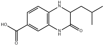 2-Isobutyl-3-oxo-1,2,3,4-tetrahydroquinoxaline-6-carboxylic acid Structure