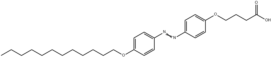 4-(3-Carboxytrimethyleneoxy)-4''-(dodecyloxy)-azobenzene 化学構造式