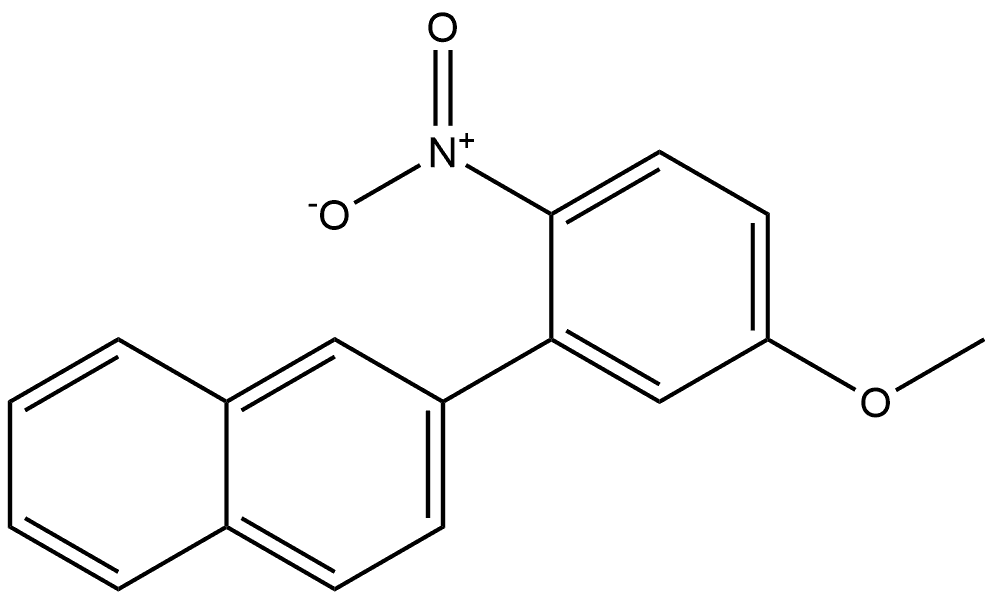 2-(5-methoxy-2-nitrophenyl)naphthalene Structure