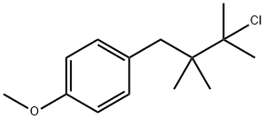 1-(3-Chloro-2,2,3-trimethylbutyl)-4-methoxybenzene 化学構造式