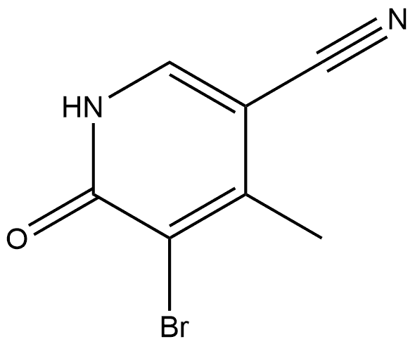 5-Bromo-4-methyl-6-oxo-1,6-dihydropyridine-3-carbonitrile Structure