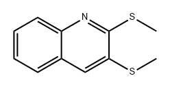 Quinoline, 2,3-bis(methylthio)- Structure