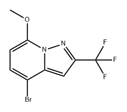 Pyrazolo[1,5-a]pyridine, 4-bromo-7-methoxy-2-(trifluoromethyl)- Structure
