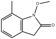 2H-Indol-2-one, 1,3-dihydro-1-methoxy-7-methyl-,121989-50-2,结构式