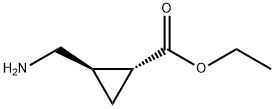 Ethyl (1R,2R)-2-(aminomethyl)cyclopropanecarboxylate Structure