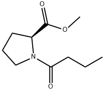 L-Proline, 1-(1-oxobutyl)-, methyl ester Structure