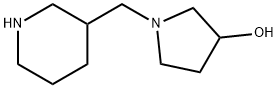 1-(Piperidin-3-ylmethyl)pyrrolidin-3-ol 结构式