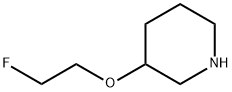 Piperidine, 3-(2-fluoroethoxy)- Struktur