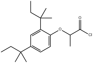 Propanoyl chloride, 2-[2,4-bis(1,1-dimethylpropyl)phenoxy]- Structure