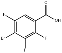 4-溴-2,3,5-三氟苯甲酸, 122033-62-9, 结构式