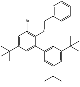 1,1'-Biphenyl, 3-bromo-3',5,5'-tris(1,1-dimethylethyl)-2-(phenylmethoxy)-|3-溴-3',5,5'-三叔丁基-2-苄氧基-1,1'-联苯