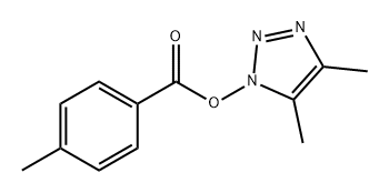 Benzoic acid, 4-methyl-, 4,5-dimethyl-1H-1,2,3-triazol-1-yl ester 化学構造式