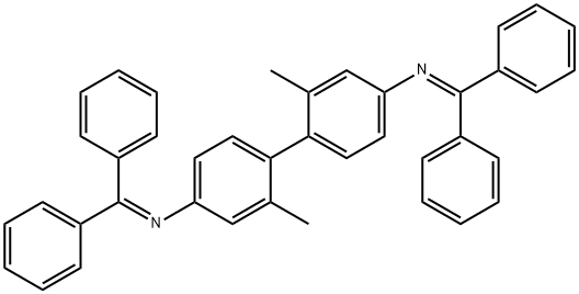 [1,1'-Biphenyl]-4,4'-diamine, N4,N4'-bis(diphenylmethylene)-2,2'-dimethyl- Structure