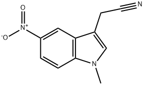 2-(1-methyl-5-nitro-1H-indol-3-yl)acetonitrile Structure