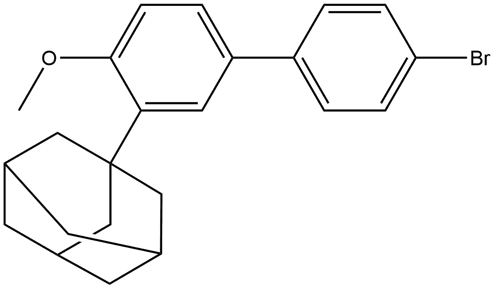 1-(4'-Bromo-4-methoxy[1,1'-biphenyl]-3-yl)tricyclo[3.3.1.13,7]decane Structure