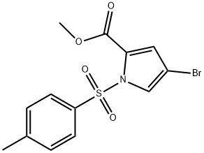 1H-Pyrrole-2-carboxylic acid, 4-bromo-1-[(4-methylphenyl)sulfonyl]-, methyl ester|4-溴-1-对甲苯基-1H-吡咯-2-羧酸甲酯