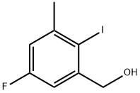 Benzenemethanol, 5-fluoro-2-iodo-3-methyl- 化学構造式