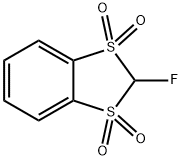 1,3-Benzodithiole, 2-fluoro-, 1,1,3,3-tetraoxide Structure