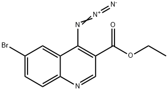 Ethyl 4-azido-6-bromo-3-quinolinecarboxylate Structure