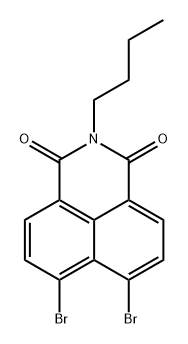 1H-Benz[de]isoquinoline-1,3(2H)-dione, 6,7-dibromo-2-butyl- 结构式
