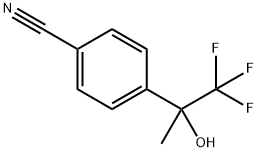 4-(2,2,2-Trifluoro-1-hydroxy-1-methylethyl)benzonitrile Struktur