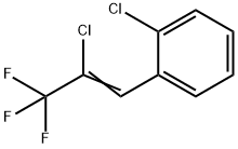 Benzene, 1-chloro-2-(2-chloro-3,3,3-trifluoro-1-propen-1-yl)- Structure