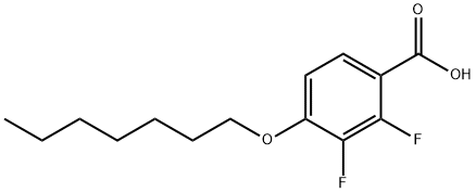 2,3-Difluoro-4-(heptylo 结构式