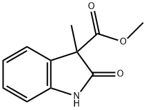 1H-Indole-3-carboxylic acid, 2,3-dihydro-3-methyl-2-oxo-, methyl ester,122281-04-3,结构式