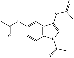 Ethanone, 1-[3,5-bis(acetyloxy)-1H-indol-1-yl]- Structure