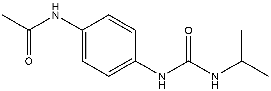 N-[4-(propan-2-ylcarbamoylamino)phenyl]acetamide Structure