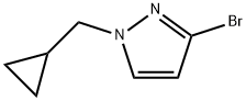 1H-Pyrazole, 3-bromo-1-(cyclopropylmethyl)- Structure