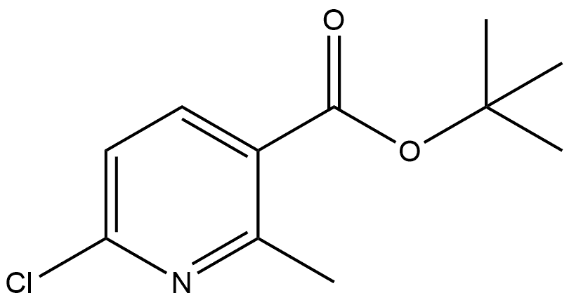 1,1-Dimethylethyl 6-chloro-2-methyl-3-pyridinecarboxylate Struktur