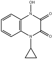 2,3-Quinoxalinedione, 1-cyclopropyl-1,4-dihydro-4-hydroxy- Structure