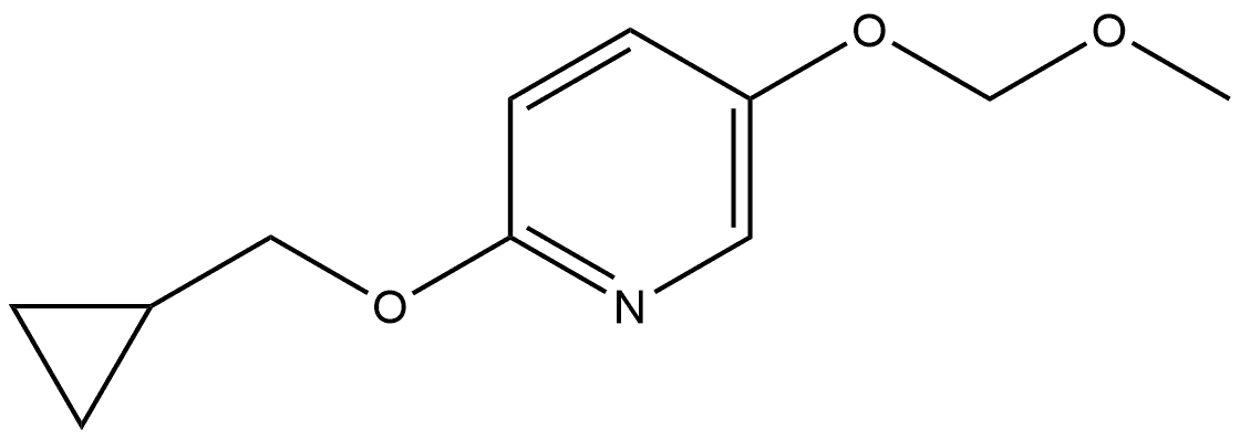 2-(Cyclopropylmethoxy)-5-(methoxymethoxy)pyridine Structure