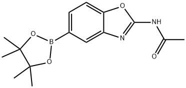 Acetamide, N-[5-(4,4,5,5-tetramethyl-1,3,2-dioxaborolan-2-yl)-2-benzoxazolyl]- Struktur