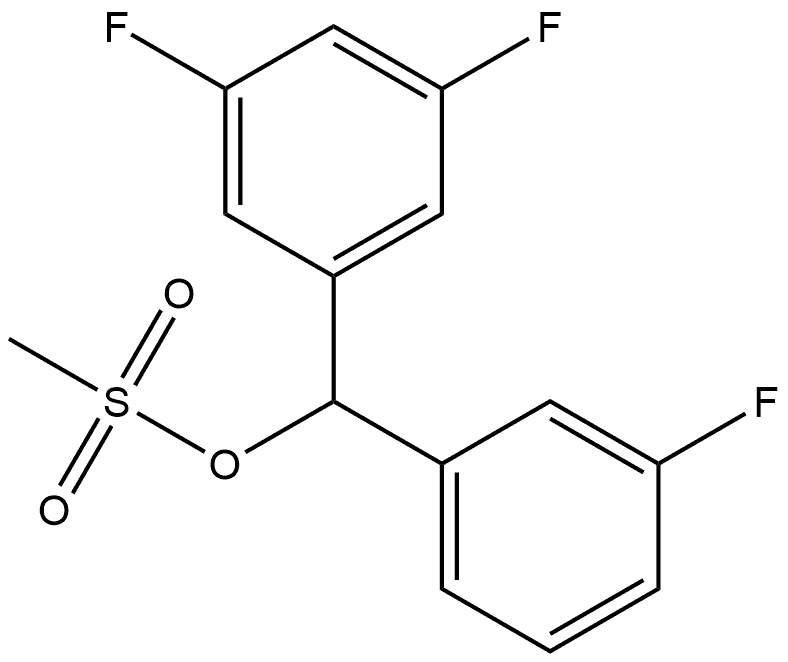 Benzenemethanol, 3,5-difluoro-α-(3-fluorophenyl)-, 1-methanesulfonate