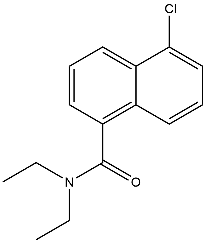 5-Chloro-N,N-diethyl-1-naphthalenecarboxamide 结构式