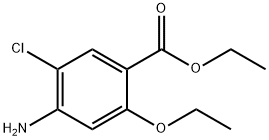 Benzoic acid, 4-amino-5-chloro-2-ethoxy-, ethyl ester 化学構造式