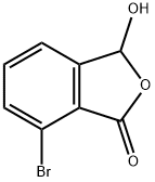 1(3H)-Isobenzofuranone, 7-bromo-3-hydroxy- 化学構造式