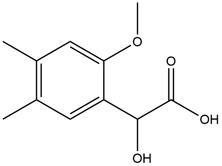 Benzeneacetic acid, α-hydroxy-2-methoxy-4,5-dimethyl- Structure