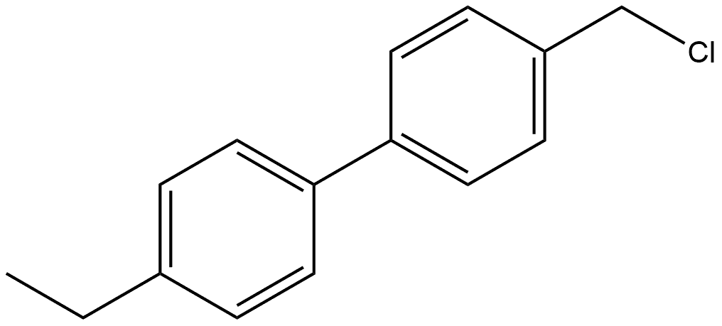 4-(Chloromethyl)-4'-ethyl-1,1'-biphenyl Struktur