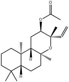 ent-13-epi-12-acetoxymanoyl oxide Structure