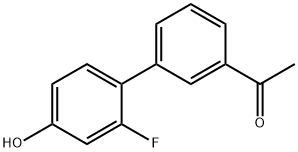 4-(3-Acetylphenyl)-3-fluorophenol,1225741-43-4,结构式