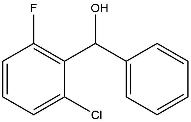 (2-chloro-6-fluorophenyl)(phenyl)methanol Structure