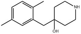4-(2,5-二甲基苄基)哌啶-4-醇,1225995-21-0,结构式