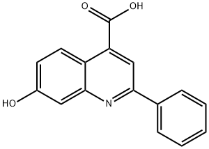 4-Quinolinecarboxylic acid, 7-hydroxy-2-phenyl- 结构式