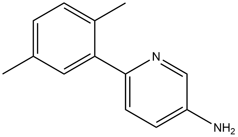 6-(2,5-Dimethylphenyl)-3-pyridinamine Structure